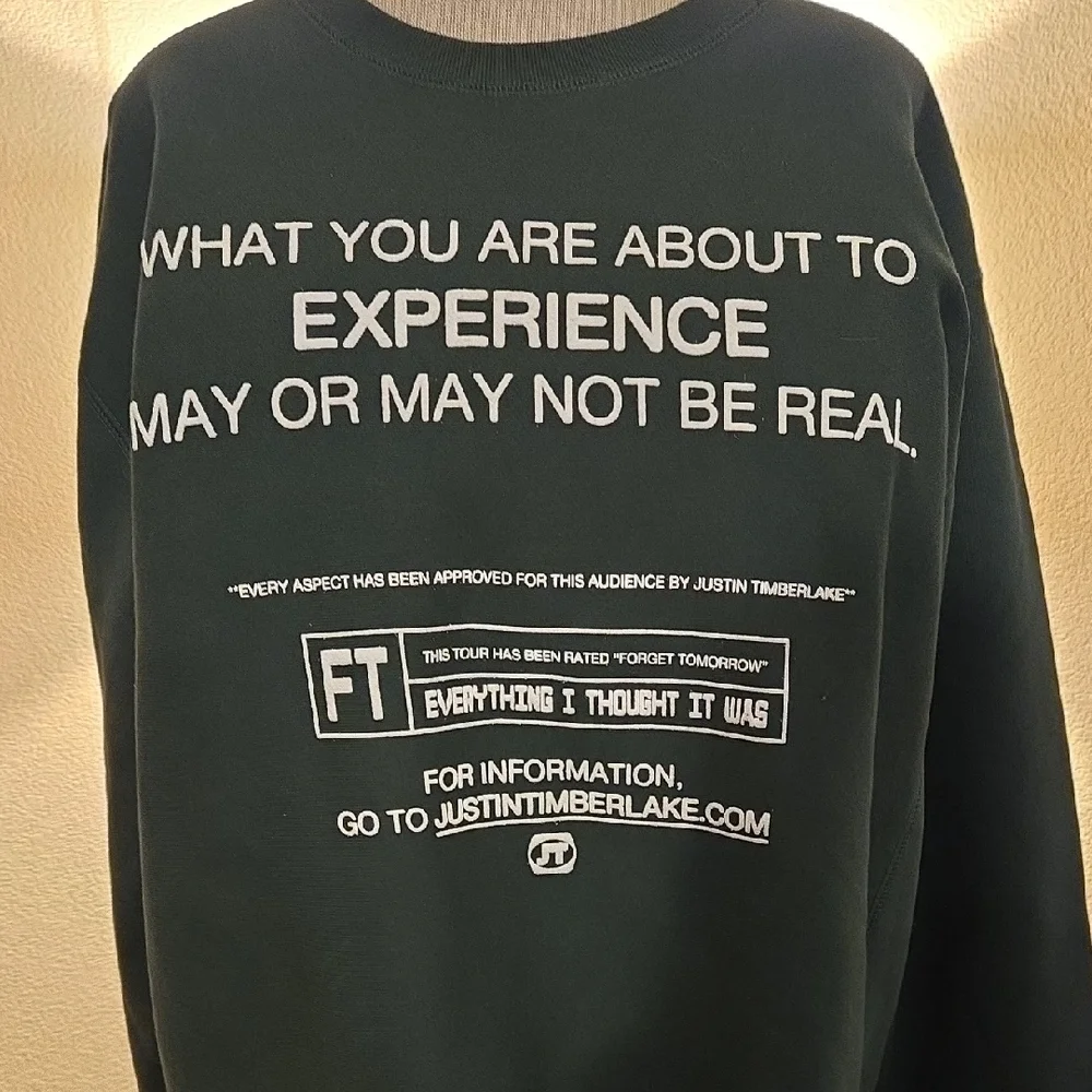 Green Graphic Justin Timberlake Men's Sweat‎ Shirt